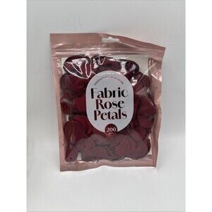Rose Petals Fabric Burgundy 200Pcs  Wedding Aisle Table Party Decor Love NIP